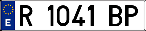 Trailer License Plate